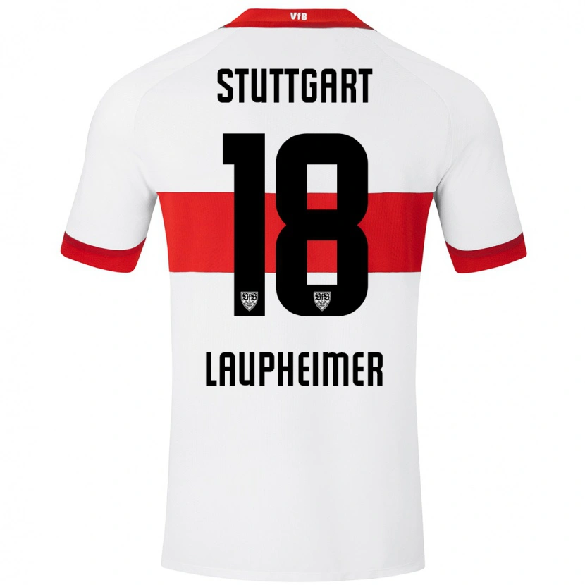 Danxen Men Lukas Laupheimer #18 White Red Home Jersey 2024/25 T-Shirt