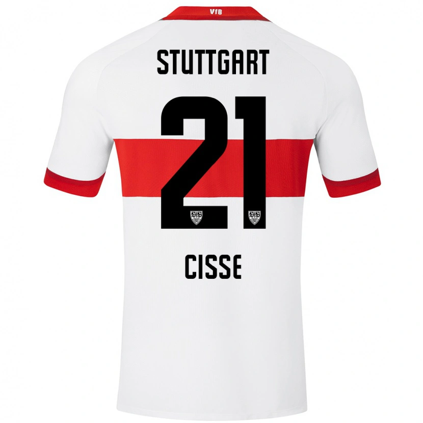 Danxen Men Moussa Cissé #21 White Red Home Jersey 2024/25 T-Shirt