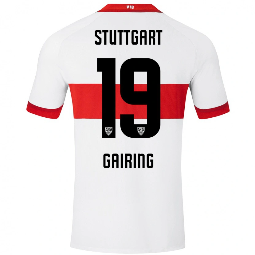 Danxen Men Sophie Gairing #19 White Red Home Jersey 2024/25 T-Shirt