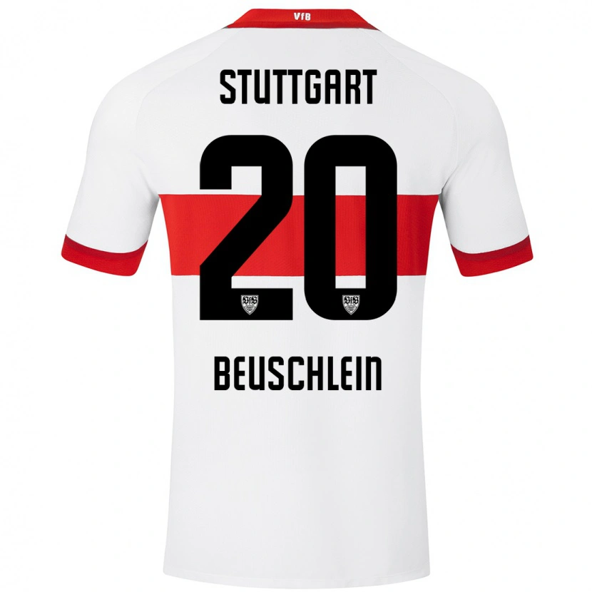 Danxen Men Jana Beuschlein #20 White Red Home Jersey 2024/25 T-Shirt