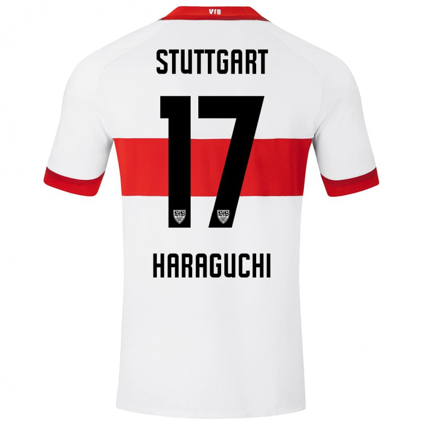 Danxen Men Genki Haraguchi #17 White Red Home Jersey 2024/25 T-Shirt