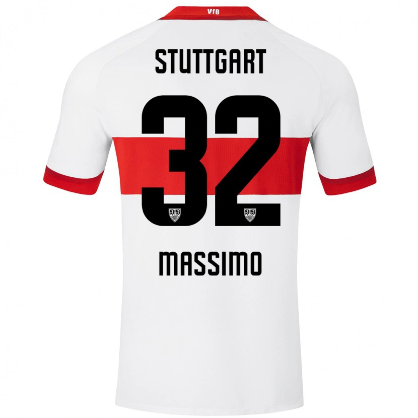 Danxen Men Roberto Massimo #32 White Red Home Jersey 2024/25 T-Shirt