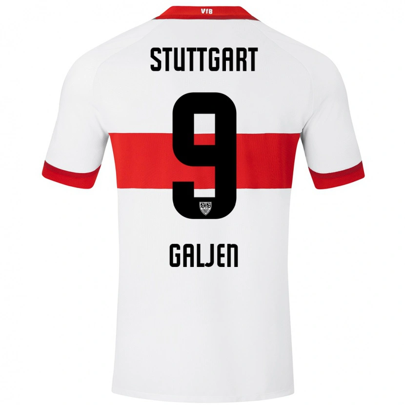 Danxen Men Dejan Galjen #9 White Red Home Jersey 2024/25 T-Shirt