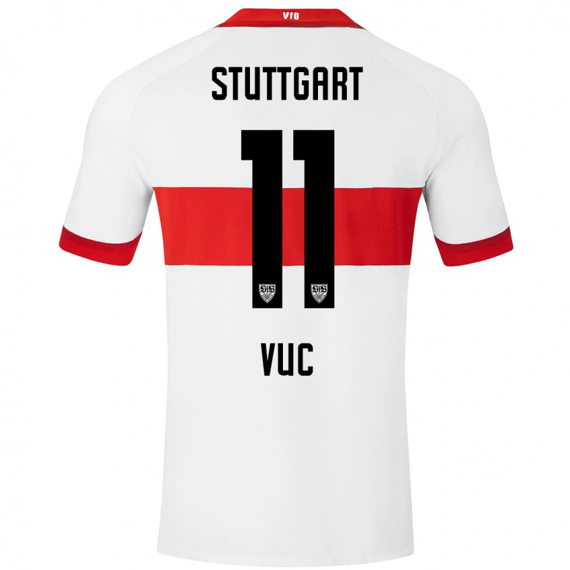 Danxen Men Patrick Vuc #11 White Red Home Jersey 2024/25 T-Shirt