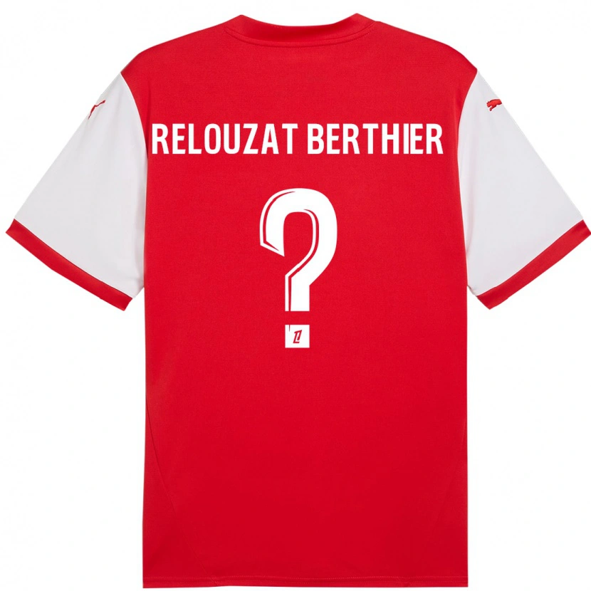 Danxen Men Maxime Relouzat Berthier #0 Red White Home Jersey 2024/25 T-Shirt