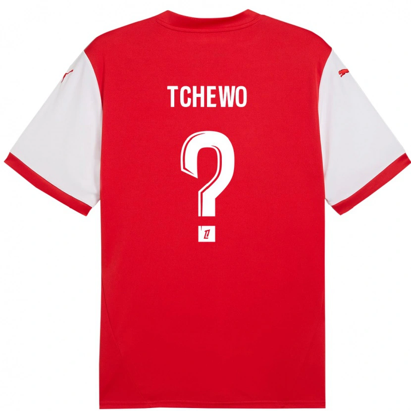 Danxen Men Ryan Tchapda Tchewo #0 Red White Home Jersey 2024/25 T-Shirt