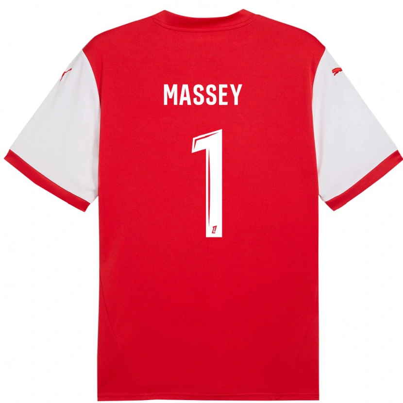 Danxen Men Kayza Massey #1 Red White Home Jersey 2024/25 T-Shirt