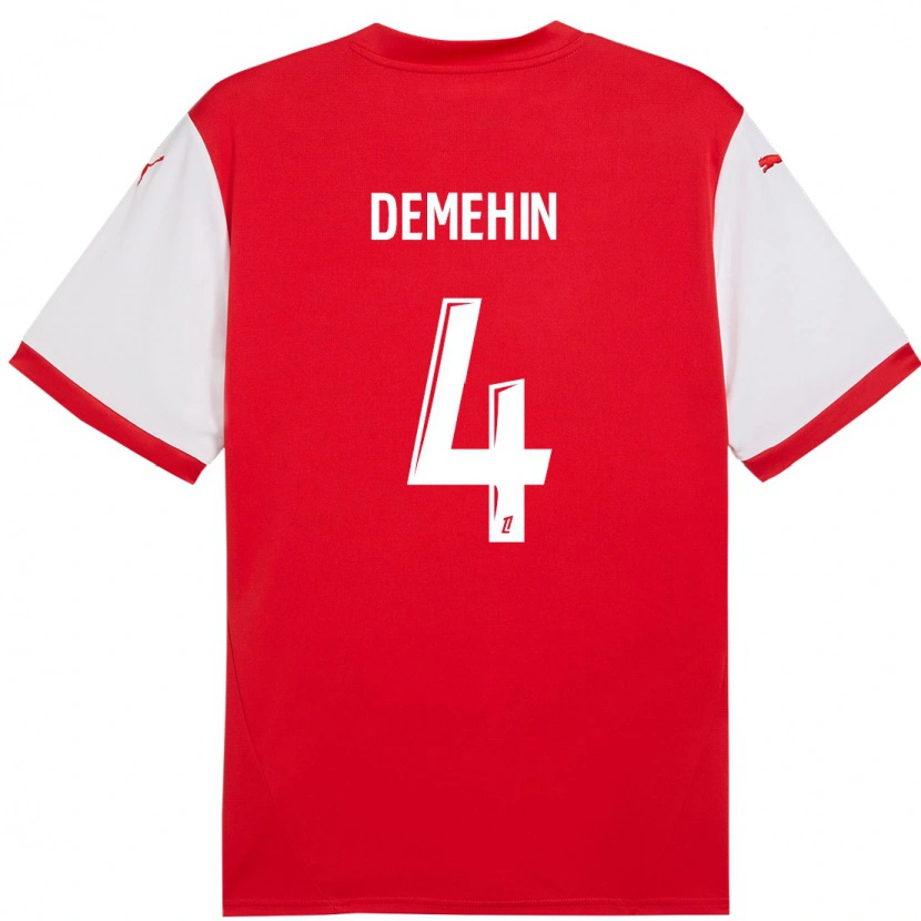 Danxen Men Oluwatosin Demehin #4 Red White Home Jersey 2024/25 T-Shirt