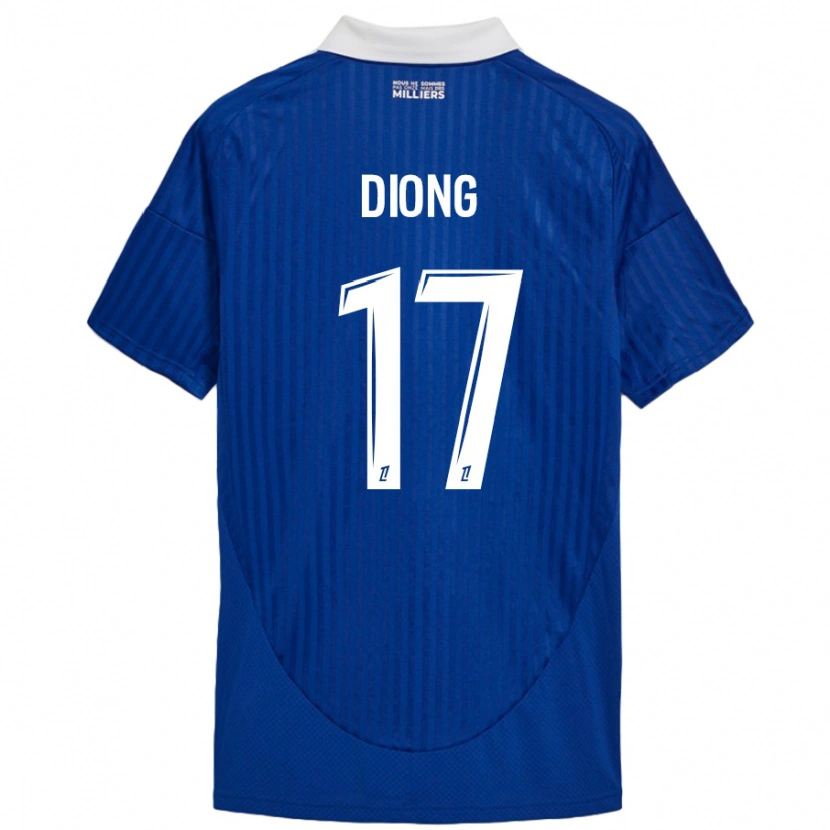 Danxen Men Pape Diong #17 Blue White Home Jersey 2024/25 T-Shirt