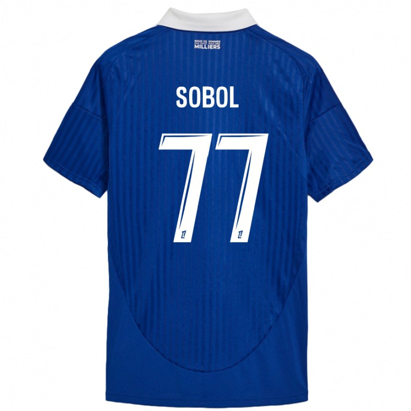 Danxen Men Eduard Sobol #77 Blue White Home Jersey 2024/25 T-Shirt