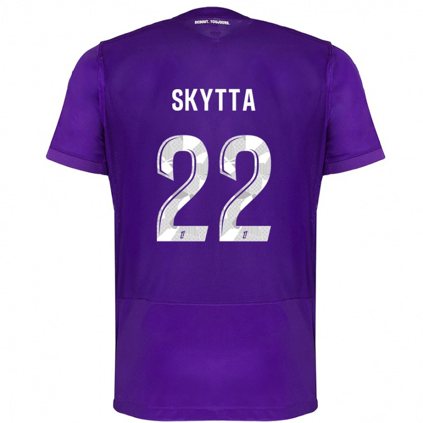 Danxen Men Naatan Skyttä #22 Purple White Home Jersey 2024/25 T-Shirt