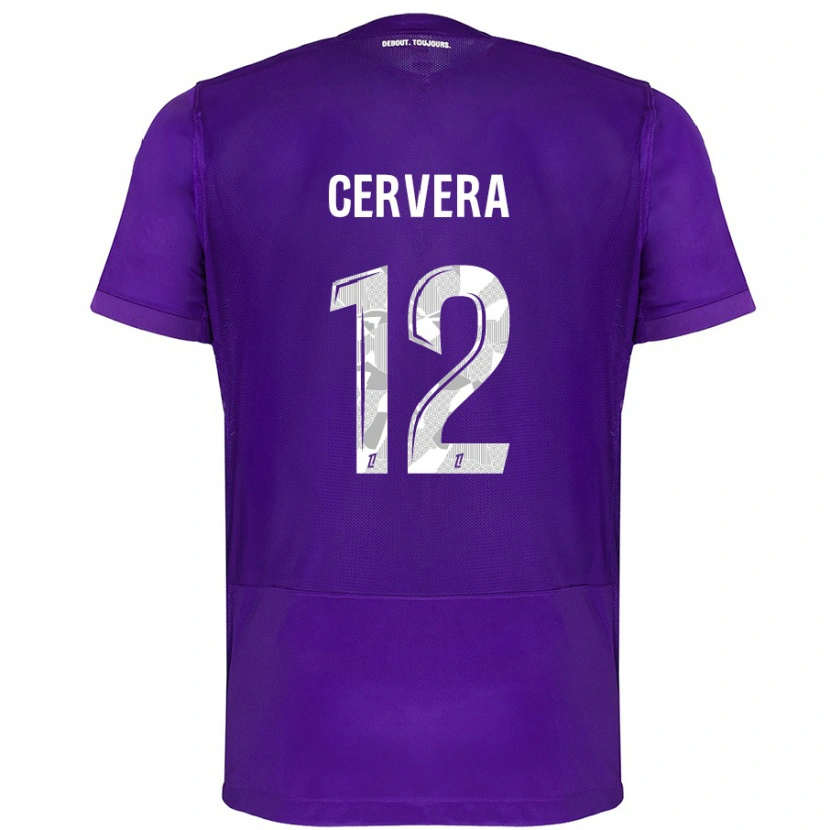 Danxen Men Laurianne Cervera #12 Purple White Home Jersey 2024/25 T-Shirt