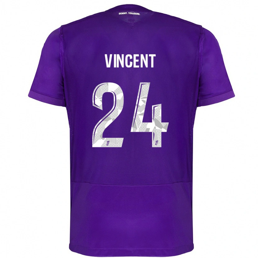 Danxen Men Magalie Vincent #24 Purple White Home Jersey 2024/25 T-Shirt