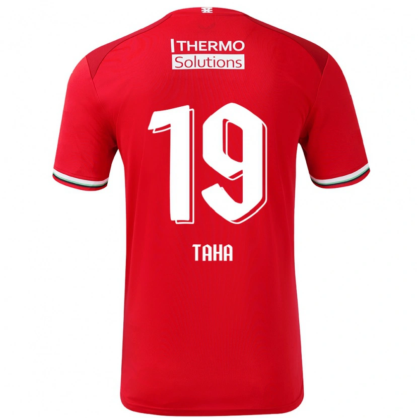 Danxen Men Younes Taha #19 Red White Home Jersey 2024/25 T-Shirt