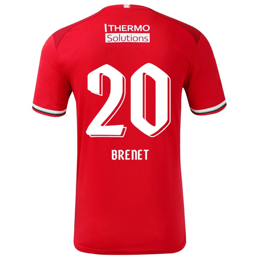 Danxen Men Joshua Brenet #20 Red White Home Jersey 2024/25 T-Shirt