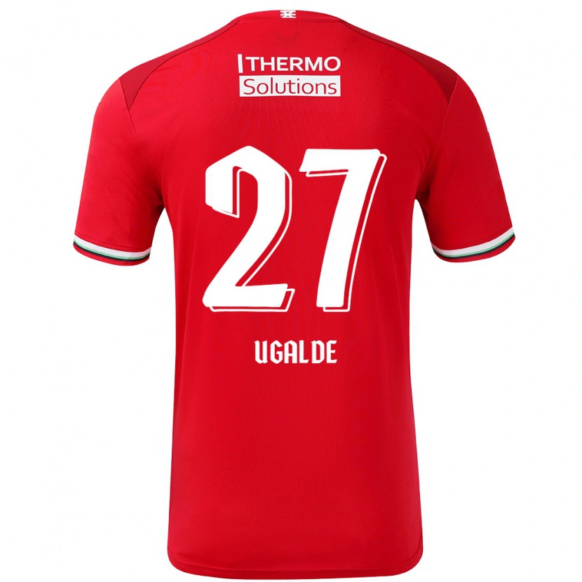 Danxen Men Manfred Ugalde #27 Red White Home Jersey 2024/25 T-Shirt