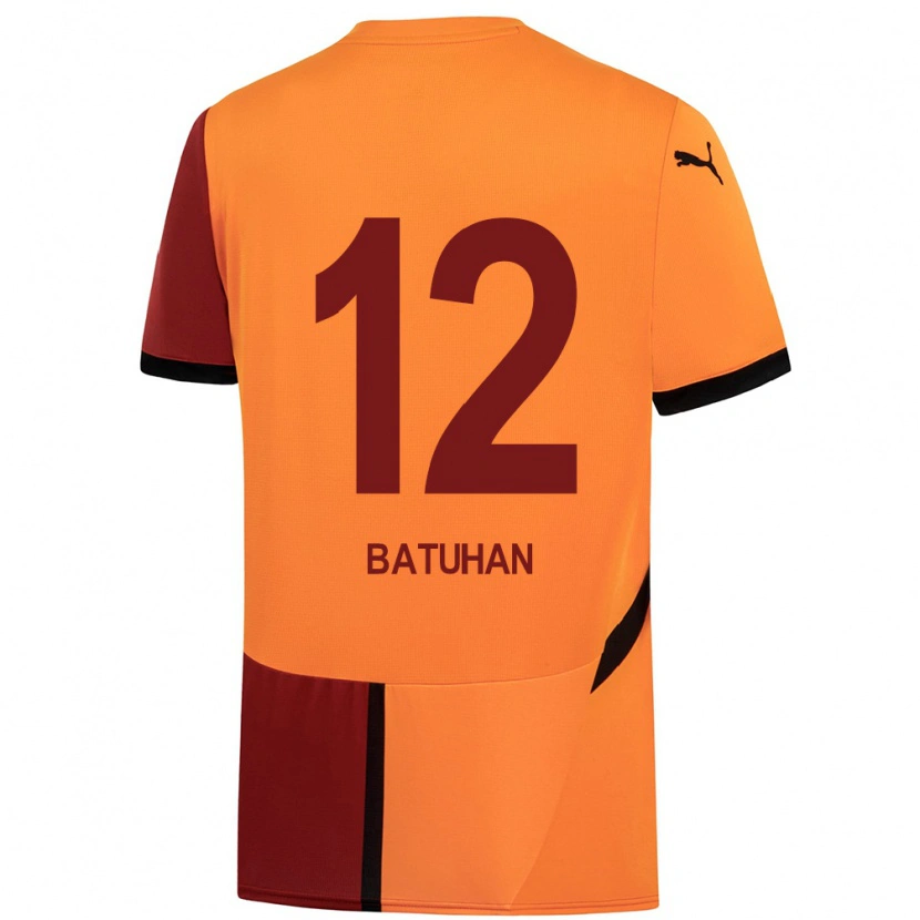 Danxen Men Batuhan Şen #12 Yellow Red Home Jersey 2024/25 T-Shirt