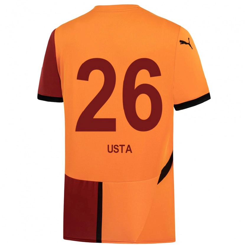 Danxen Men Alanur Usta #26 Yellow Red Home Jersey 2024/25 T-Shirt