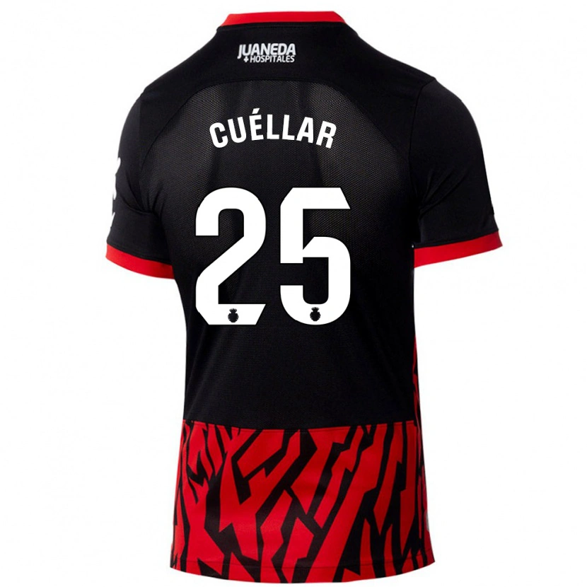 Danxen Men Iván Cuéllar #25 Black Red Home Jersey 2024/25 T-Shirt