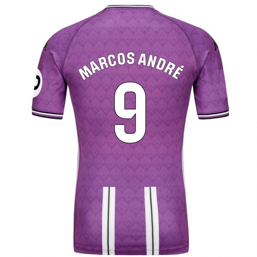 Danxen Men Marcos André #9 Purple White Home Jersey 2024/25 T-Shirt