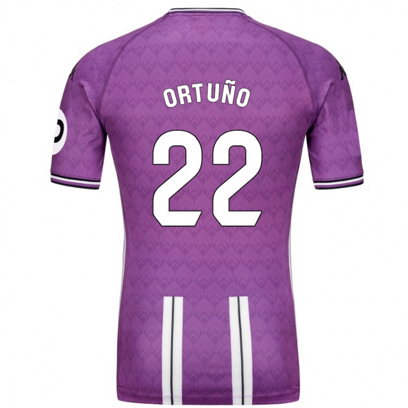 Danxen Men Fran Ortuño #22 Purple White Home Jersey 2024/25 T-Shirt