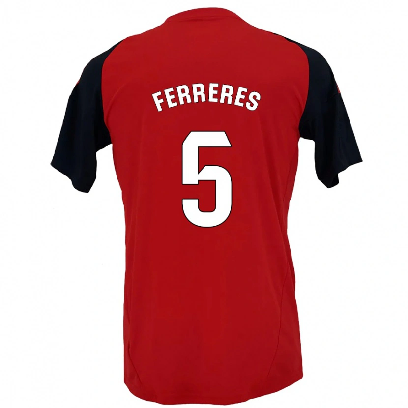 Danxen Men Manolo Ferreres #5 Red Black Home Jersey 2024/25 T-Shirt