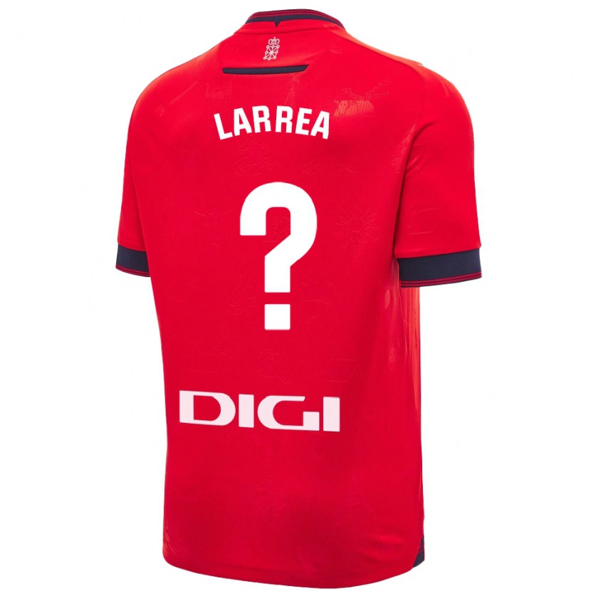 Danxen Men Unai Larrea #0 Red White Home Jersey 2024/25 T-Shirt