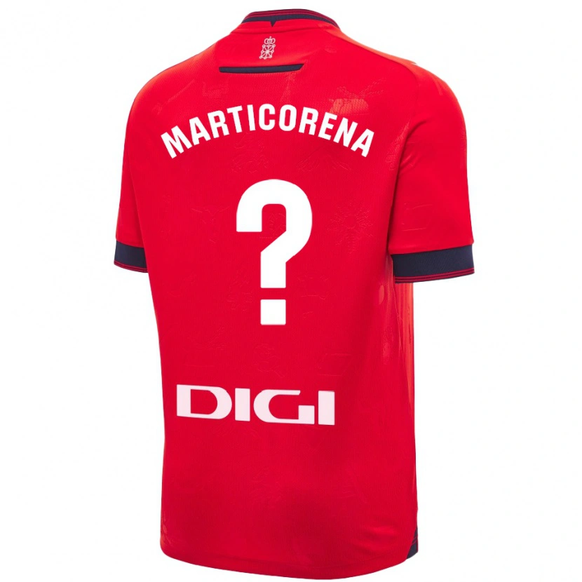 Danxen Men Ander Marticorena #0 Red White Home Jersey 2024/25 T-Shirt