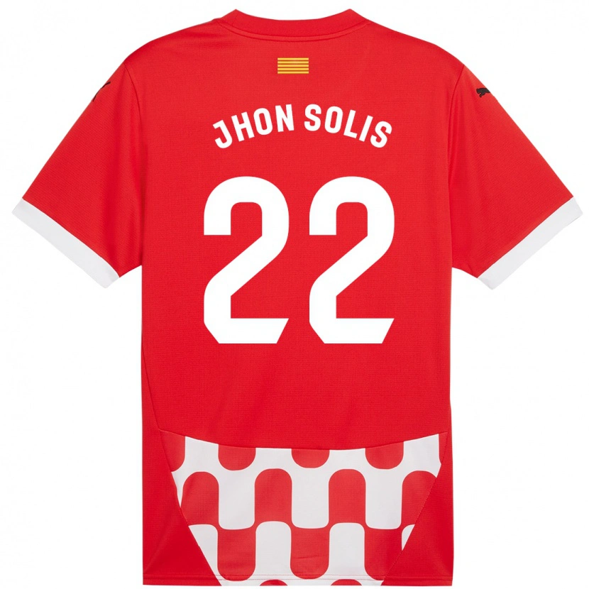 Danxen Men Jhon Solís #22 Red White Home Jersey 2024/25 T-Shirt