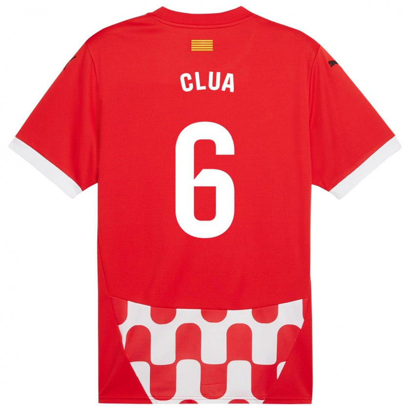 Danxen Men Silvi Clua #6 Red White Home Jersey 2024/25 T-Shirt