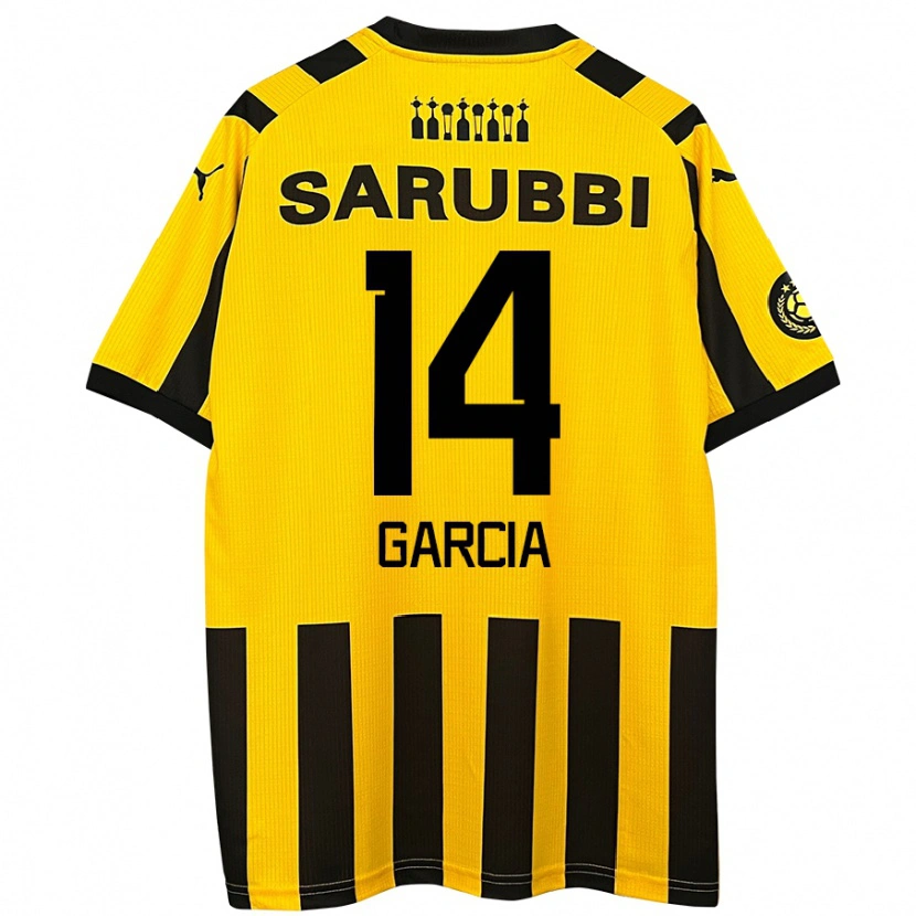 Danxen Men Damián García #14 Yellow Black Home Jersey 2024/25 T-Shirt