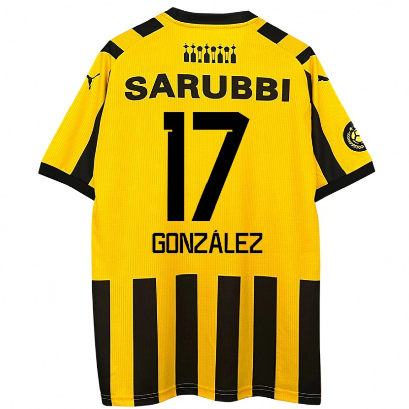 Danxen Men Luciano González #17 Yellow Black Home Jersey 2024/25 T-Shirt