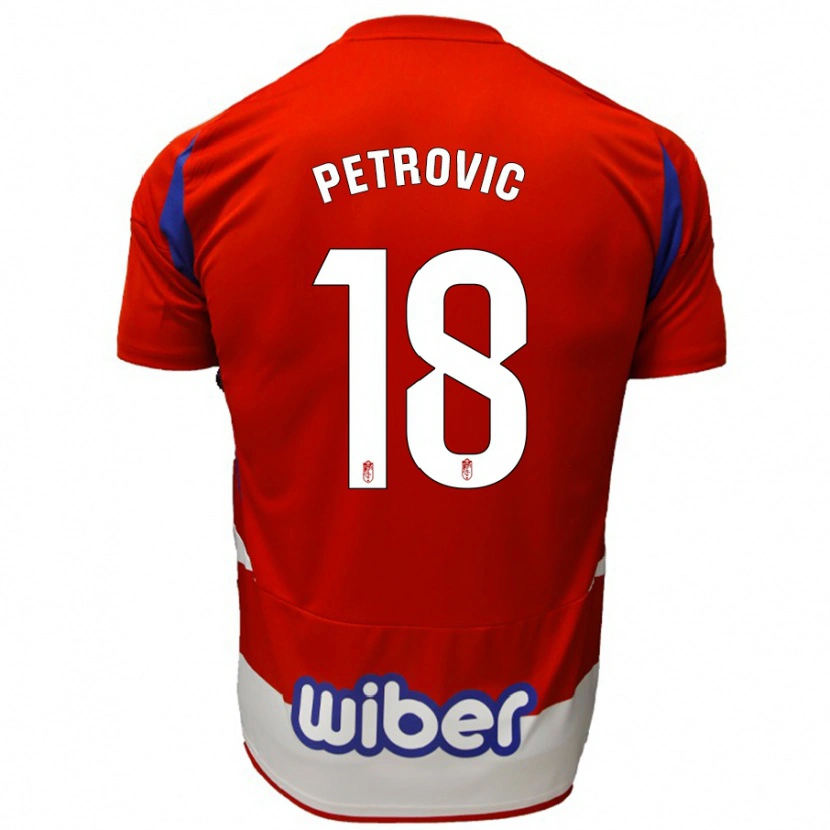 Danxen Men Njegos Petrovic #18 Red White Blue Home Jersey 2024/25 T-Shirt