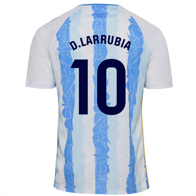 Danxen Men David Larrubia #10 White Blue Home Jersey 2024/25 T-Shirt