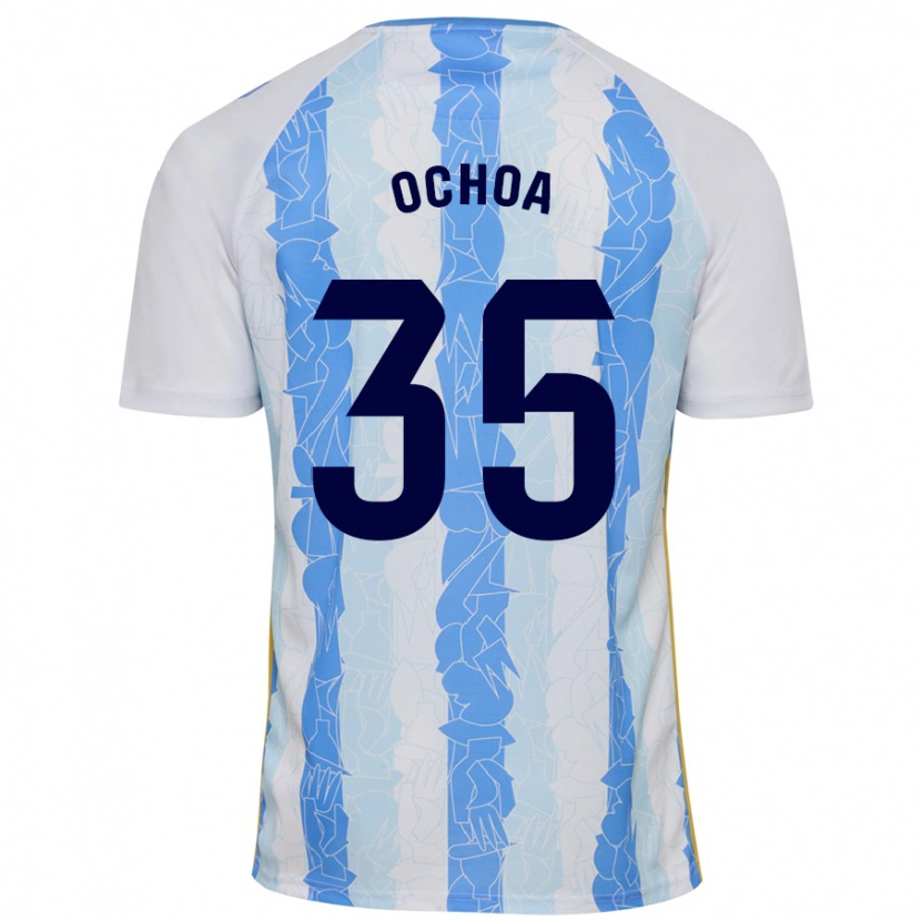 Danxen Men Aarón Ochoa #35 White Blue Home Jersey 2024/25 T-Shirt