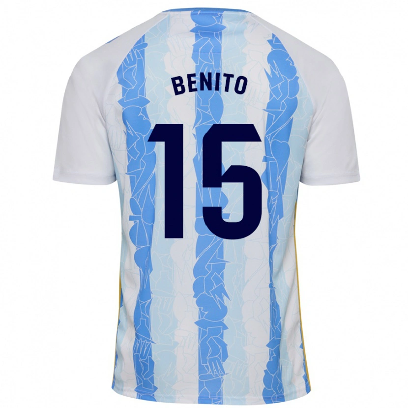 Danxen Men Iván Benito #15 White Blue Home Jersey 2024/25 T-Shirt