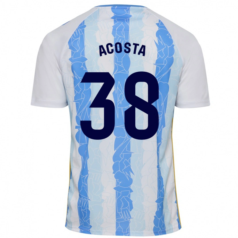 Danxen Men Judith Acosta #38 White Blue Home Jersey 2024/25 T-Shirt