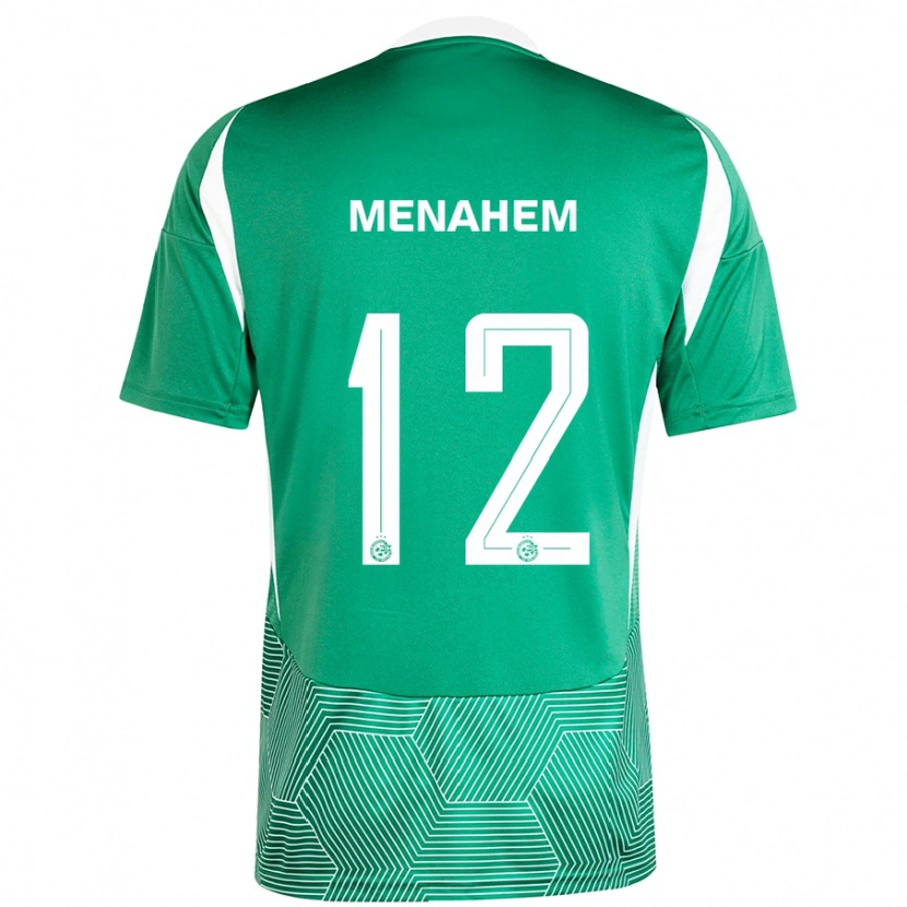 Danxen Men Sun Menahem #12 Green White Home Jersey 2024/25 T-Shirt