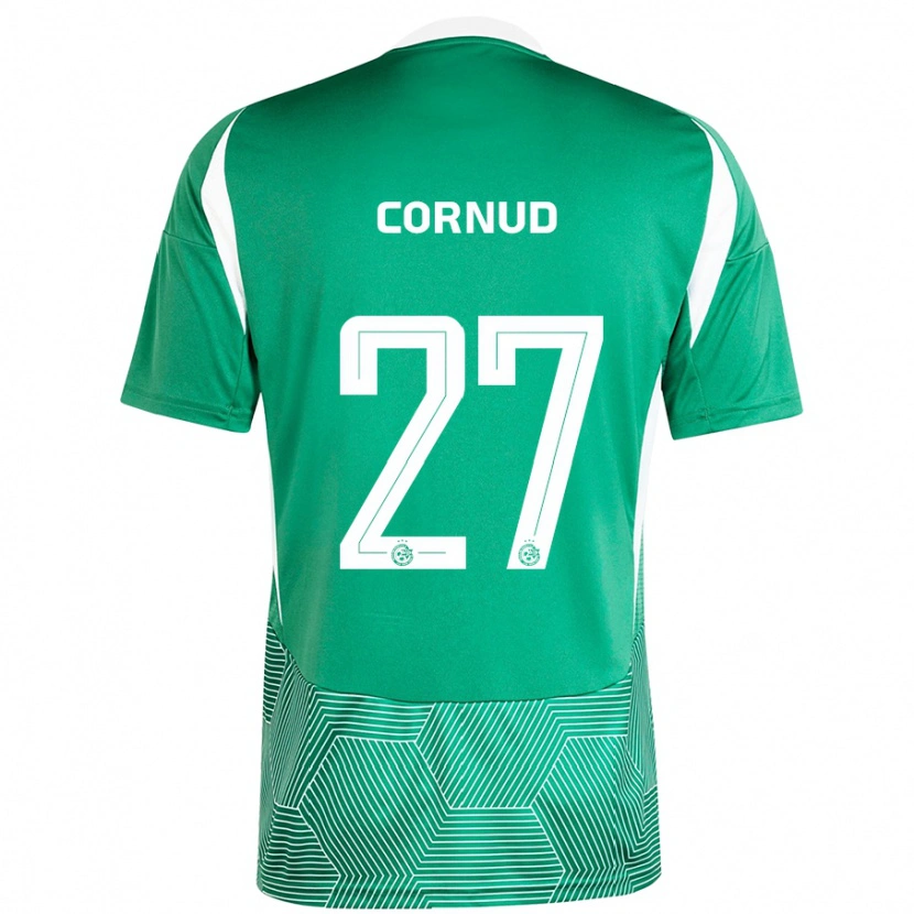 Danxen Men Pierre Cornud #27 Green White Home Jersey 2024/25 T-Shirt