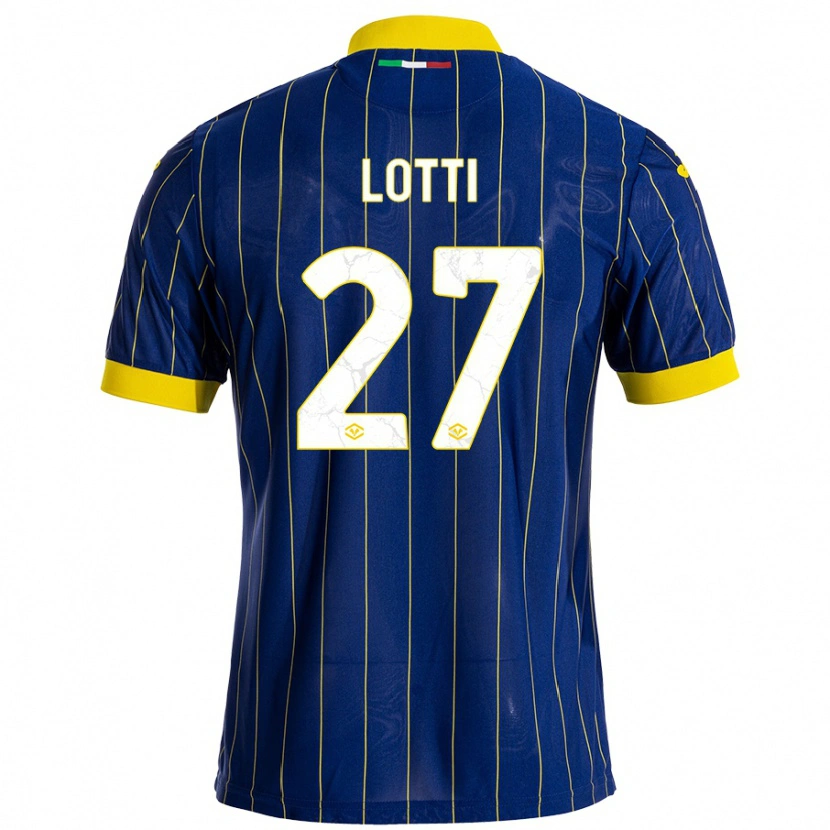 Danxen Men Irene Lotti #27 Blue Yellow Home Jersey 2024/25 T-Shirt