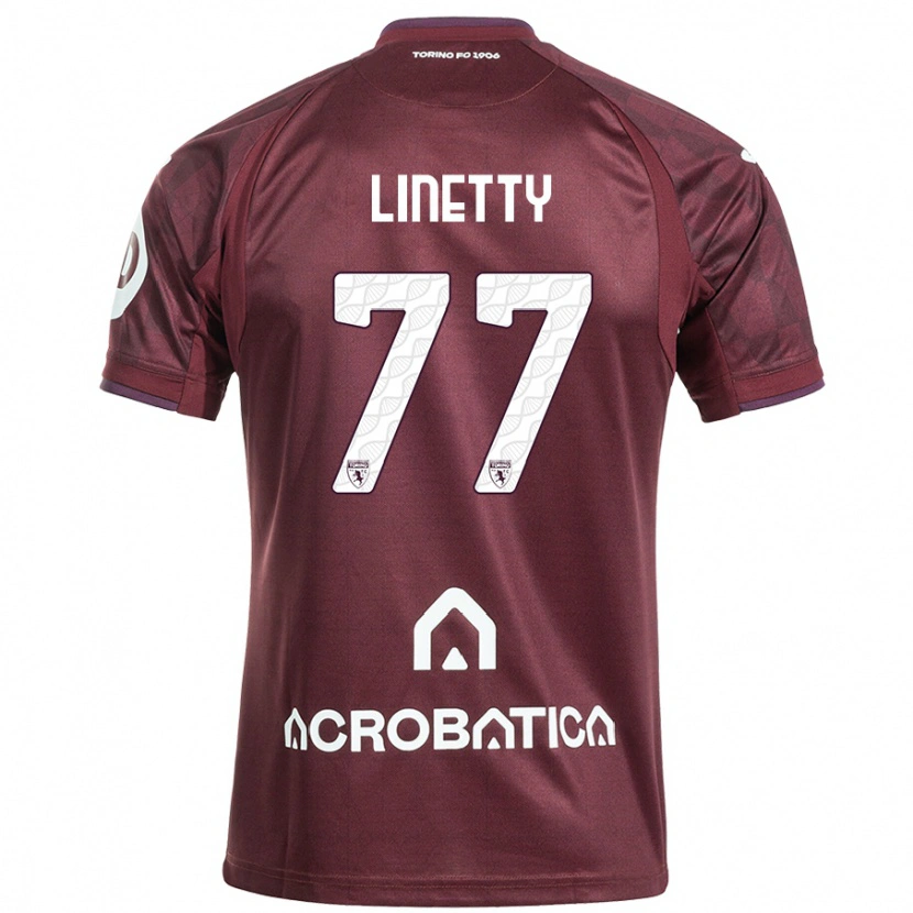 Danxen Men Karol Linetty #77 Maroon White Home Jersey 2024/25 T-Shirt