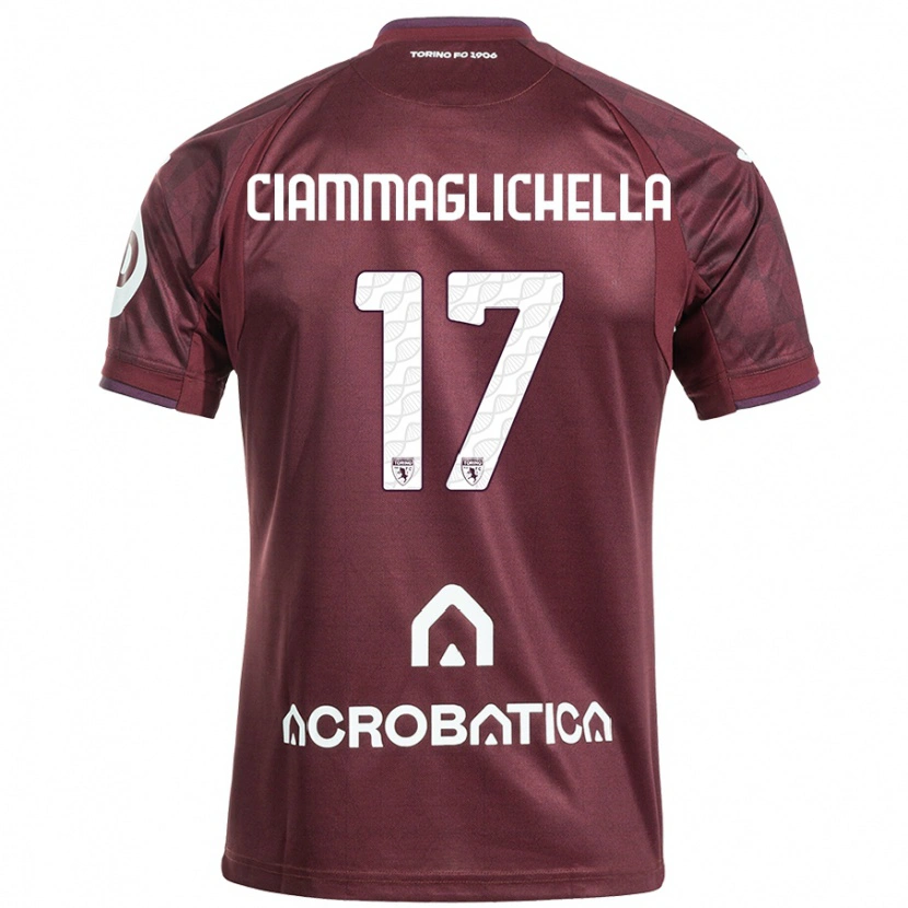 Danxen Men Aaron Ciammaglichella #17 Maroon White Home Jersey 2024/25 T-Shirt