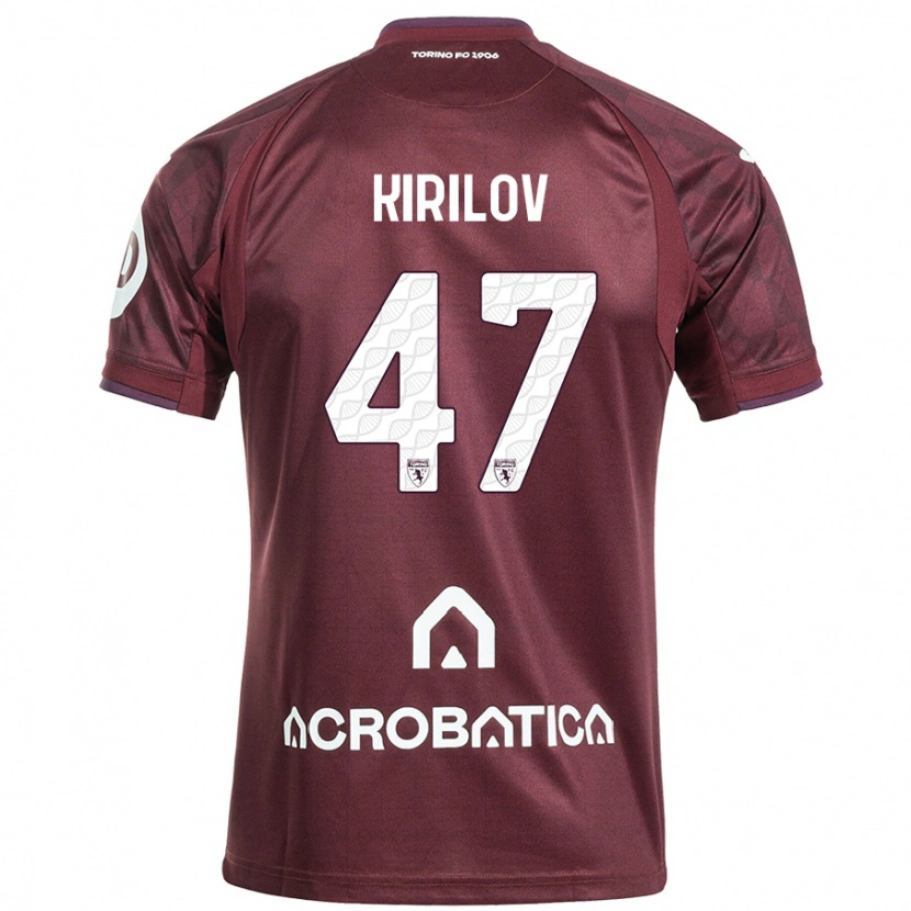 Danxen Men Martin Kirilov #47 Maroon White Home Jersey 2024/25 T-Shirt