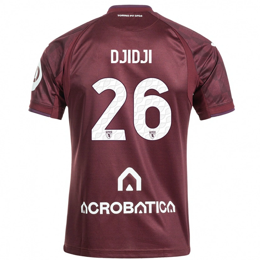 Danxen Men Koffi Djidji #26 Maroon White Home Jersey 2024/25 T-Shirt