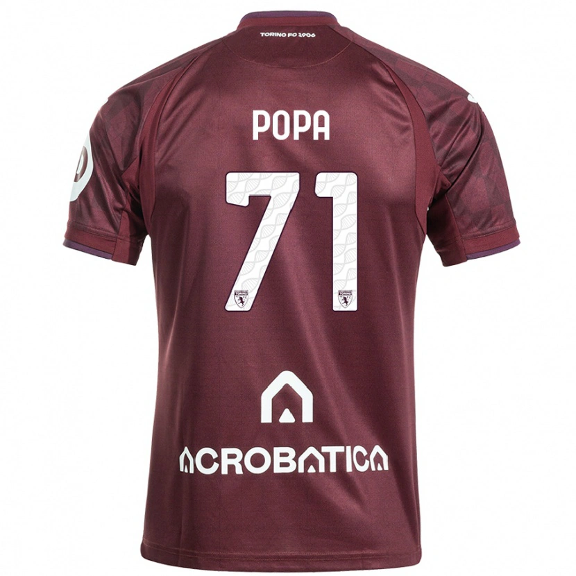 Danxen Men Mihai Popa #71 Maroon White Home Jersey 2024/25 T-Shirt