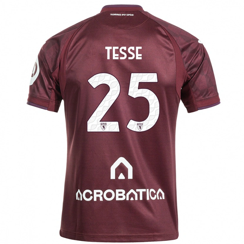 Danxen Men Manuela Tesse #25 Maroon White Home Jersey 2024/25 T-Shirt