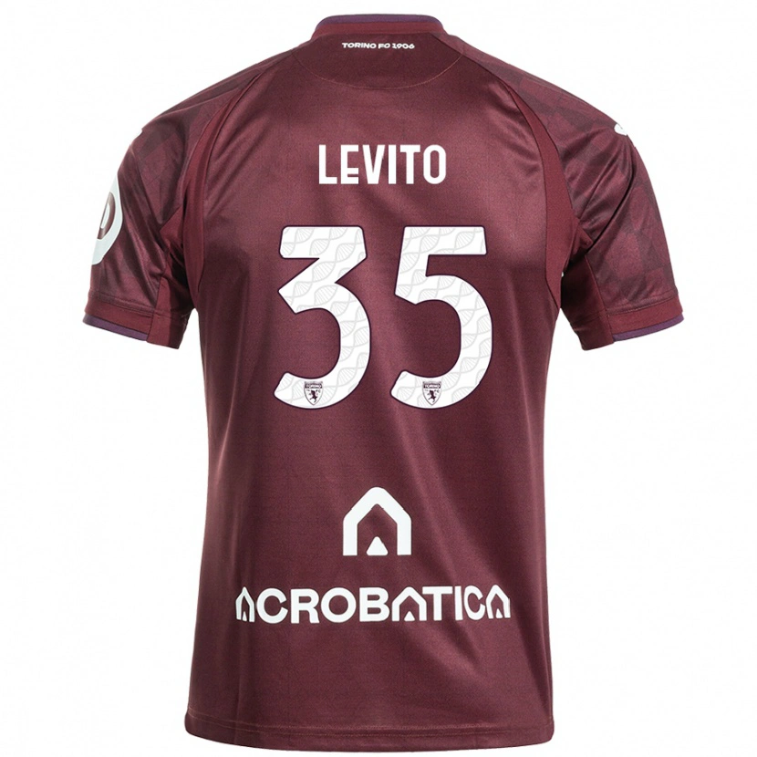 Danxen Men Isabeau Levito #35 Maroon White Home Jersey 2024/25 T-Shirt