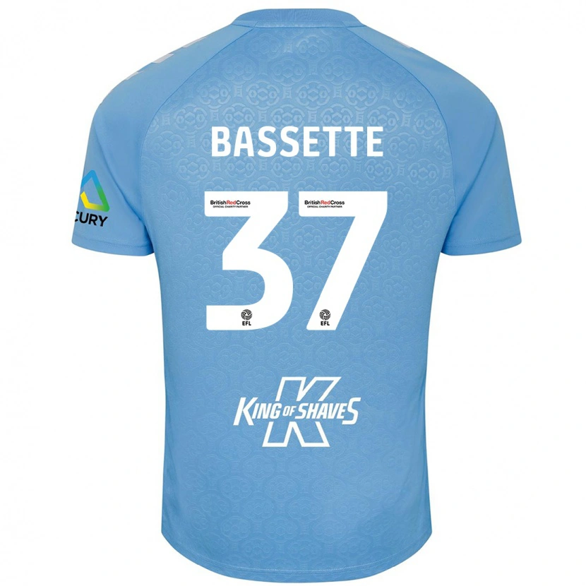 Danxen Men Norman Bassette #37 Blue White Home Jersey 2024/25 T-Shirt