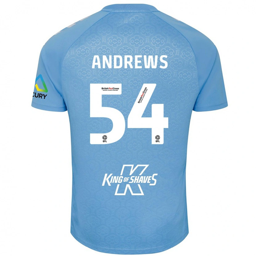 Danxen Men Kai Andrews #54 Blue White Home Jersey 2024/25 T-Shirt