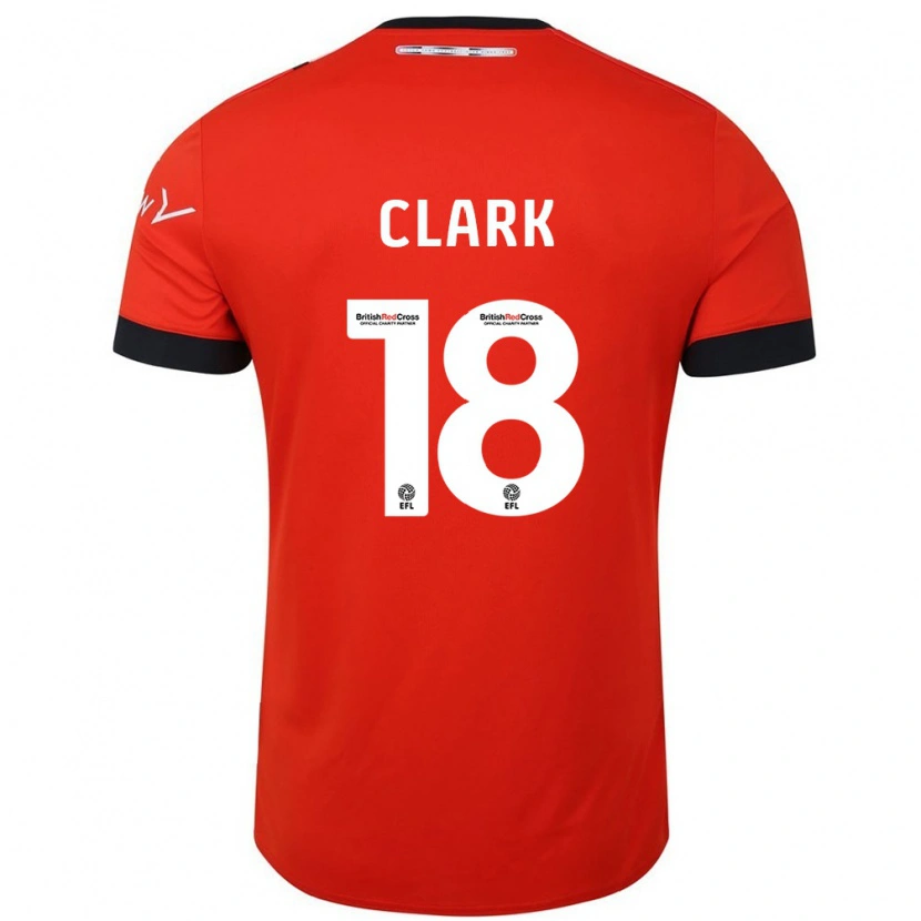 Danxen Men Jordan Clark #18 Orange Black Home Jersey 2024/25 T-Shirt